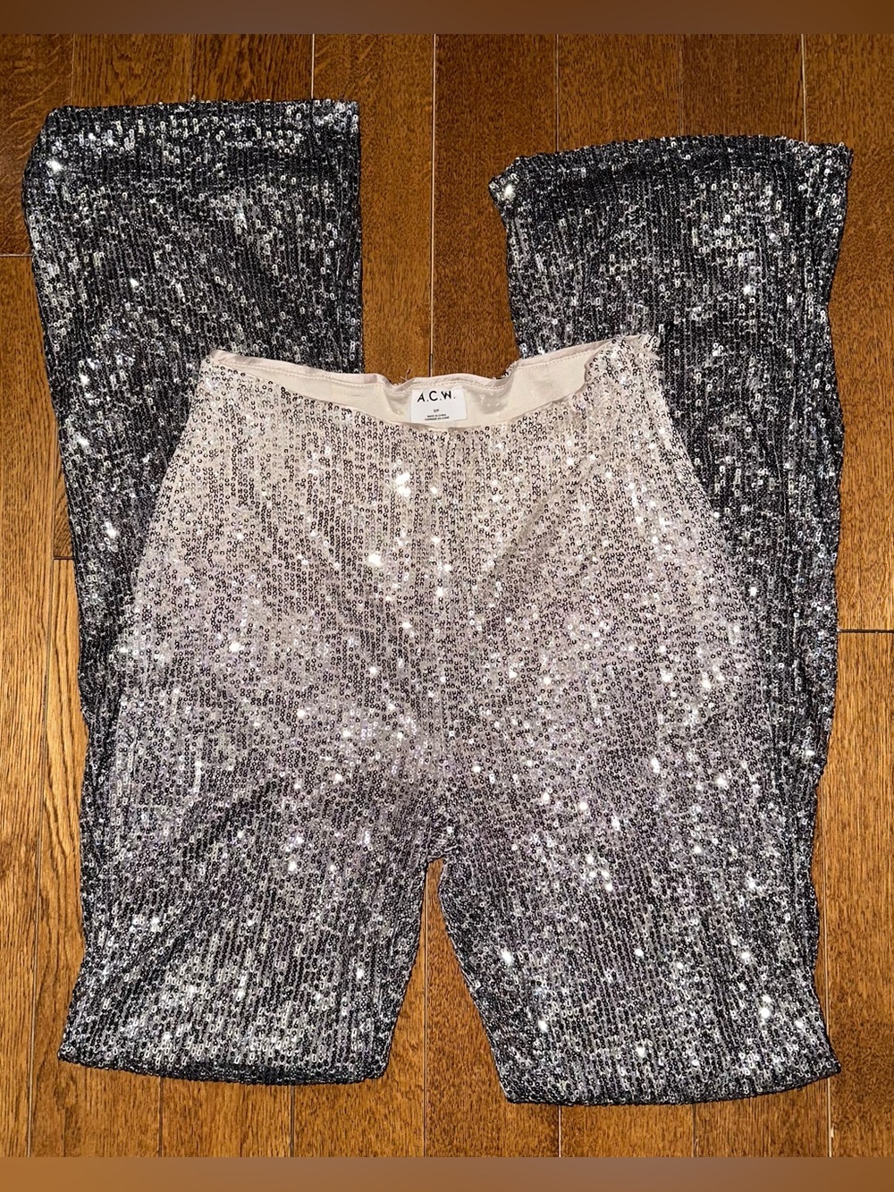 Sequin flare pants